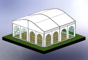 6m Curved Roof 3D